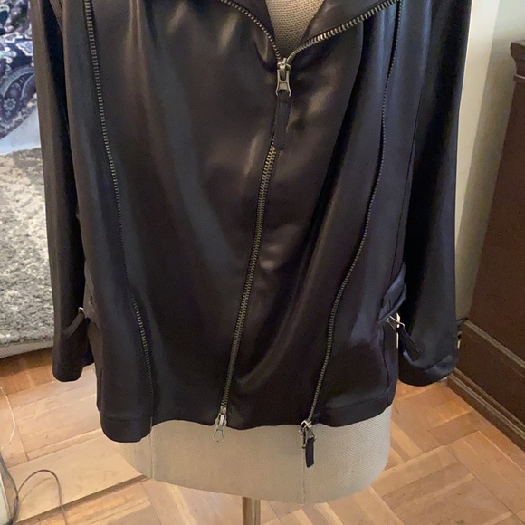 VENTO milano high end Italian top designer black bomber jacket - Picture 10 of 16